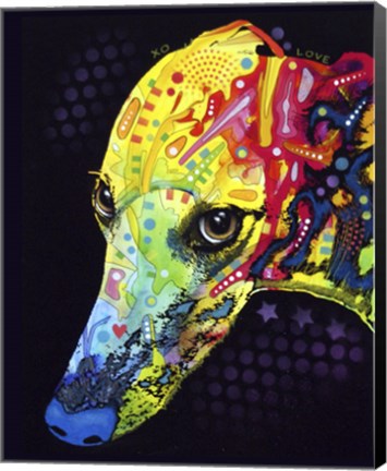 Framed Greyhound Print