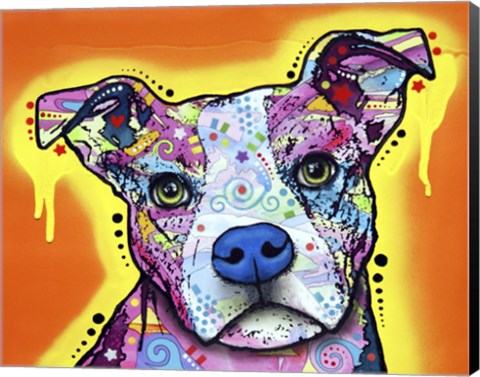 Framed Serious Pit Print