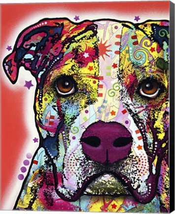 Framed American Bulldog 2 Print