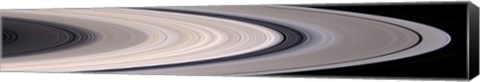 Framed Saturn&#39;s Ring System Print