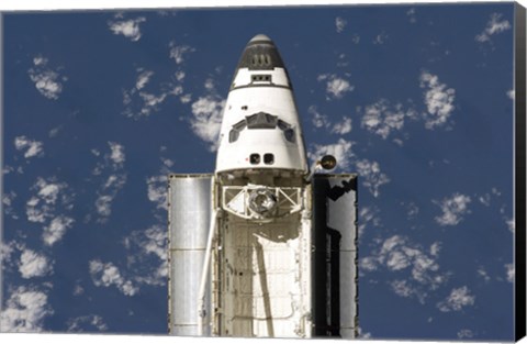 Framed Overhead view of the Exterior of Space Shuttle Endeavour Print