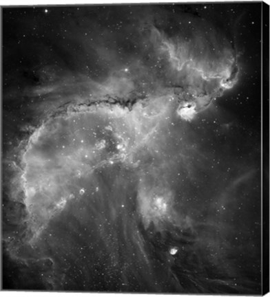 Framed NGC 346 and N66 in the Small Magellanic Cloud Print