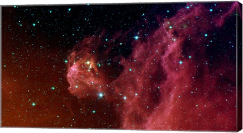 Framed Young Stars Emerge from Orion&#39;s Head Print