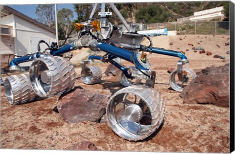 Framed Scarecrow, a Mobility-Testing Model for Mars Science Laboratory Print