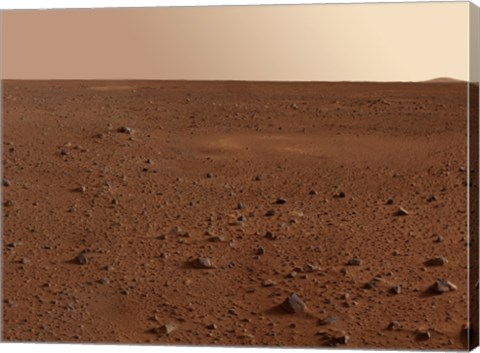 Framed Rocky Surface of Mars Print