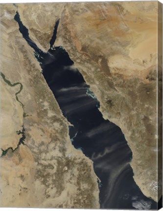 Framed Dust Plumes Over the Red Sea Print
