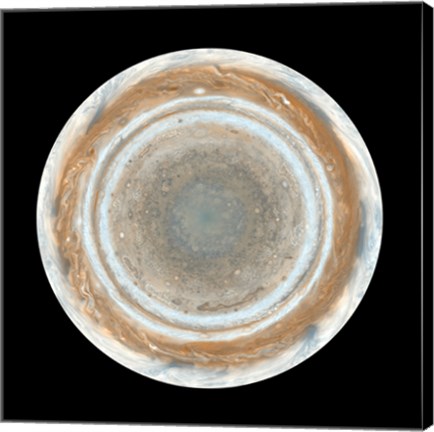 Framed Colors of Jupiter Print