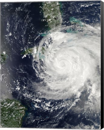 Framed Hurricane Ike over Cuba, Jamaica, and the Bahamas Print