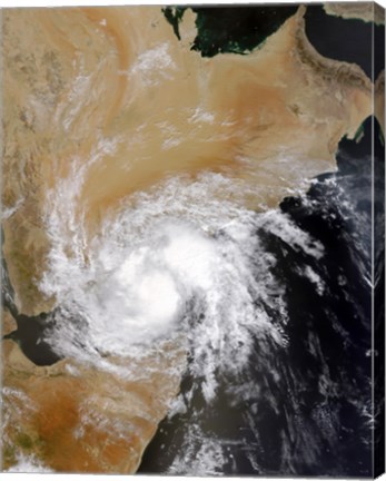 Framed Tropical Storm Three in the Northern Indian Ocean Print