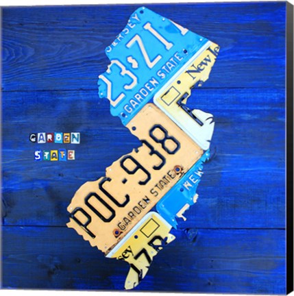 Framed New Jersey Print