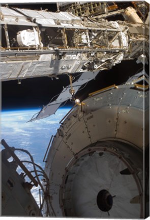 Framed Components of the International Space Station Print