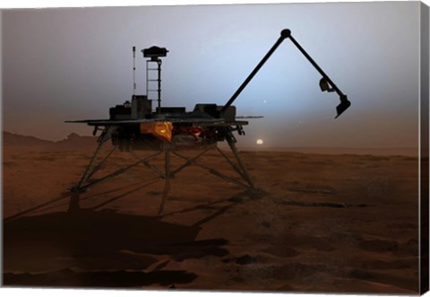 Framed Phoenix Mars Lander Print