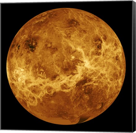 Framed Global view of the Surface of Venus Print