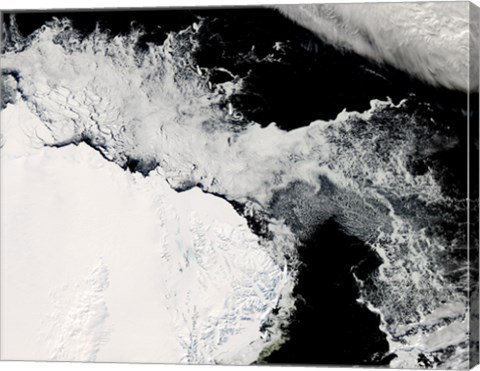 Framed Sea Ice in the Southern Ocean Print