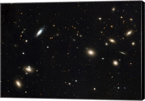 Framed Coma Cluster of galaxies Print