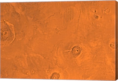 Framed Tharsis Region of Mars Print