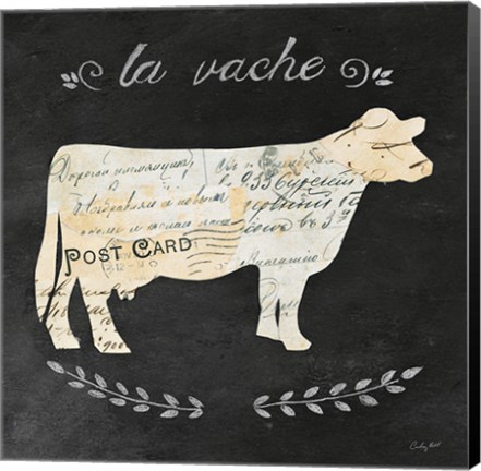 Framed La Vache Cameo Sq Print