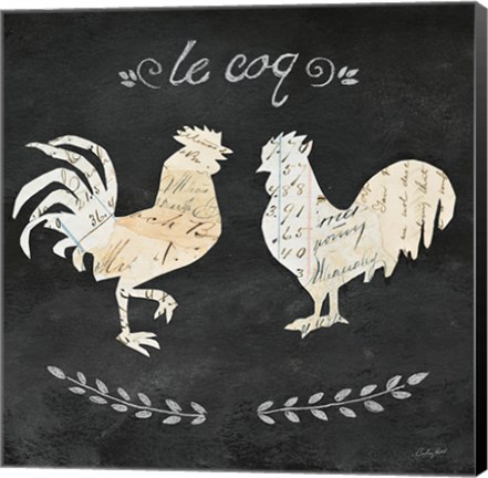 Framed Le Coq Cameo Sq Print