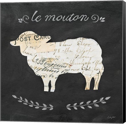 Framed Le Mouton Cameo Sq Print