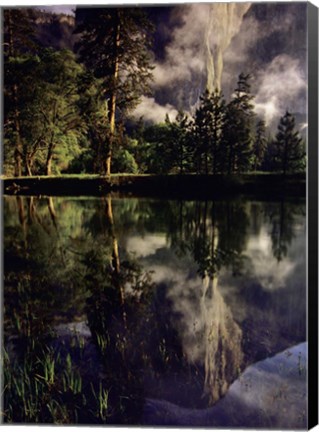 Framed Giant El Capitan reflection, Yosemite National Park, California Print