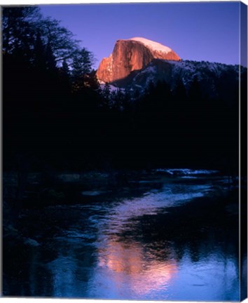 Framed Half Dome, Merced River, Yosemite, California Print