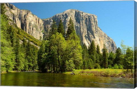 Framed Merced River on the Valley Floor, Yosemite NP, California Print