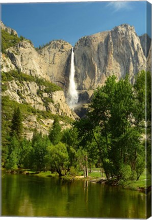 Framed Upper Yosemite Falls, Merced River, Yosemite NP, California Print