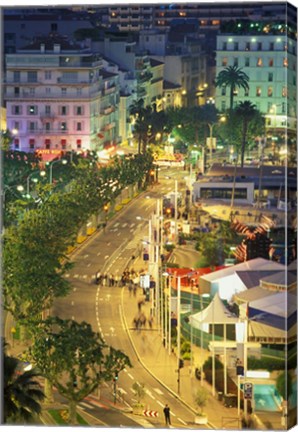 Framed Overview of La Pantiero, Cannes, France Print