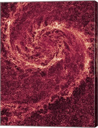 Framed Hubble NICMOS Infrared Image of M51 Print