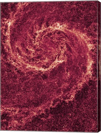 Framed Hubble NICMOS Infrared Image of M51 Print