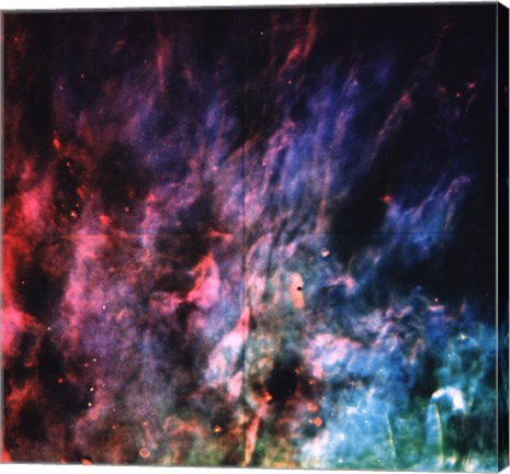 Framed Window-Curtain Structure of the Orion Nebula Print