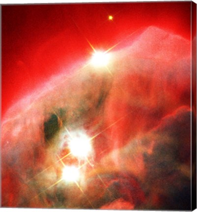 Framed Edifice of Gas and Dust in the Cone Nebula Print