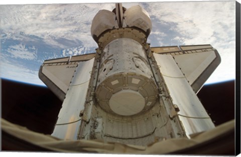 Framed Harmony Node in Space Shuttle Discovery&#39;s Cargo Bay Print