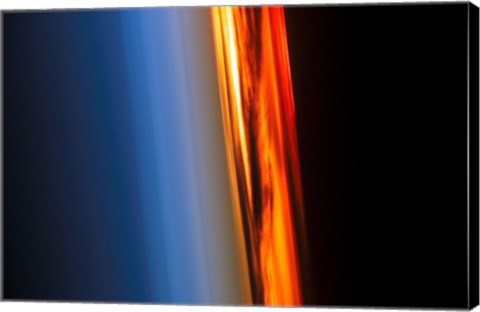 Framed Atmosphere and a Setting Sun Print