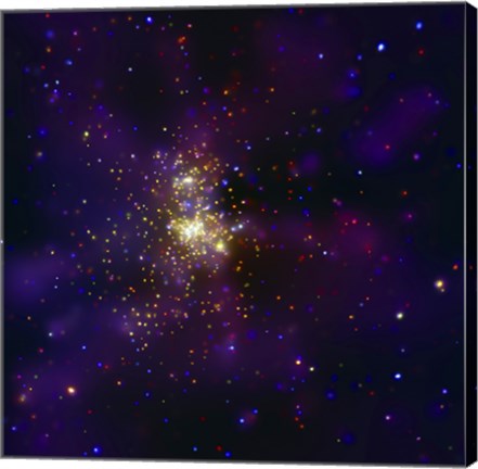 Framed Westerlund 2, a Young Star Cluster Print