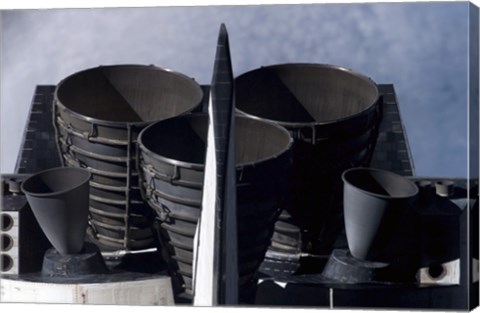 Framed Space Shuttle Discovery&#39;s Tail Section Print
