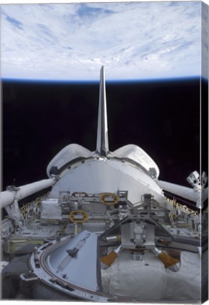 Framed Space Shuttle Discovery&#39;s Cargo Bay Print