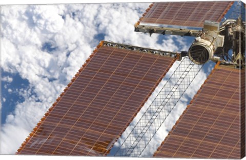 Framed Repaired Solar Array on the International Space Station Print