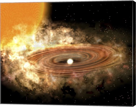 Framed Accretion Disk Around the Binary Star System WZ Sge Print