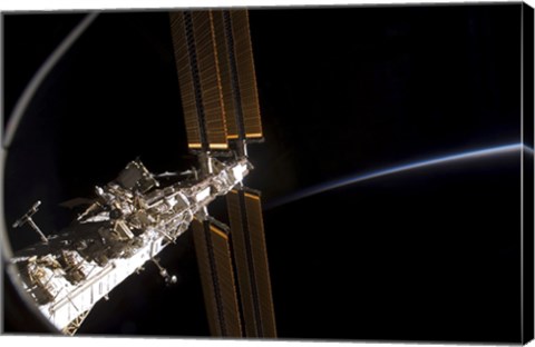 Framed Section of the International Space Station Print