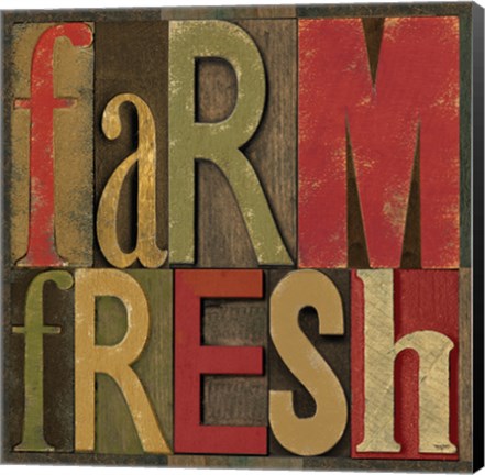 Framed Printers Block Farm To Table IV Print