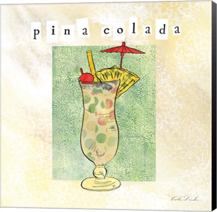 Framed Tropical Cocktails II Print