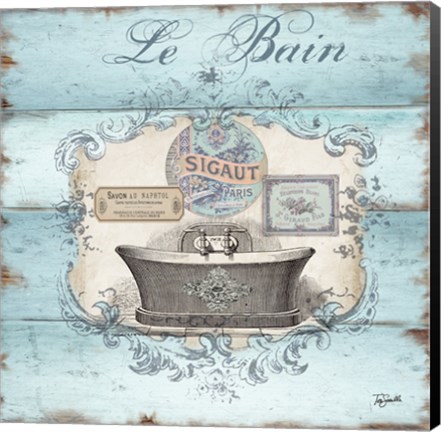 Framed Rustic French Bath II Print