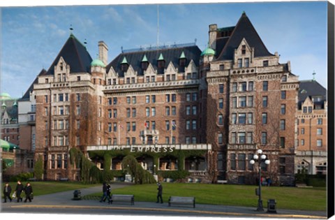 Framed Fairmont Empress Hotel, Victoria, Vancouver Island, British Columbia, Canada Print
