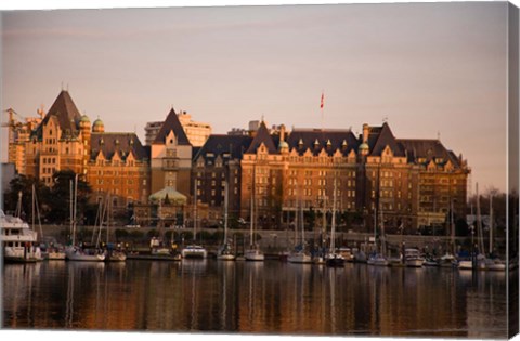 Framed Inner Harbor, Victoria, British Columbia, Canada Print