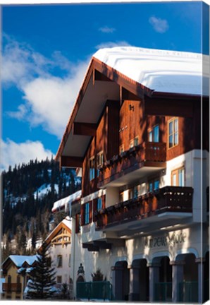 Framed British Columbia, Sun Peaks Resort, ski lodges Print