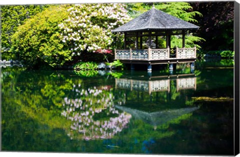 Framed British Columbia, Vancouver, Hately Gardens, Hut Print