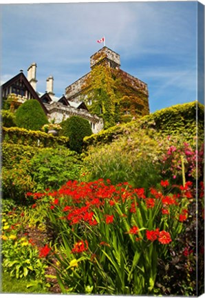 Framed Summer in Hately Gardens, Victoria, British Columbia Print