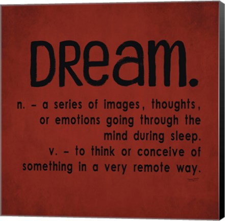 Framed Definitions-Dream II Print