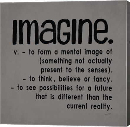 Framed Definitions-Imagine IV Print